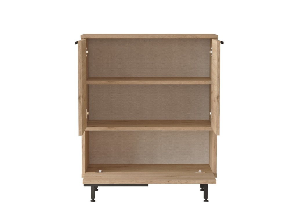 Scarpiera in legno "Calvin" - 74 x 35 x 90 cm - Marrone