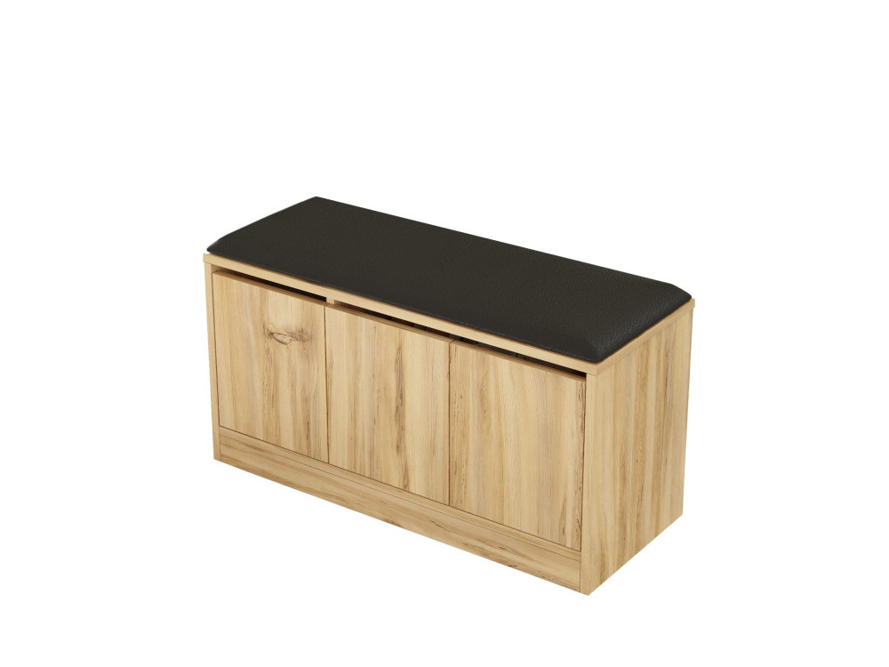 Scarpiera in legno "Mirko" - 90 x 35 x 45 cm - Beige