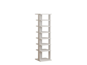 Scarpiera in legno "Ayka" - 30 x 30 x 110 cm - Bianco