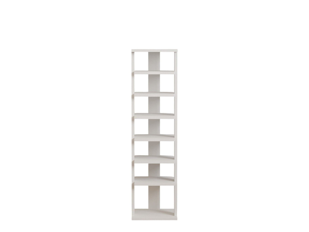 Scarpiera in legno "Ayka" - 30 x 30 x 110 cm - Bianco