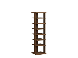 Scarpiera in legno "Ayka" - 30 x 30 x 110 cm - Marrone