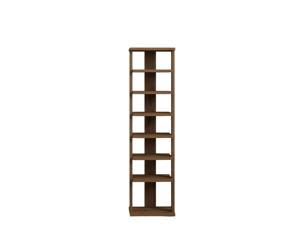 Scarpiera in legno "Ayka" - 30 x 30 x 110 cm - Marrone