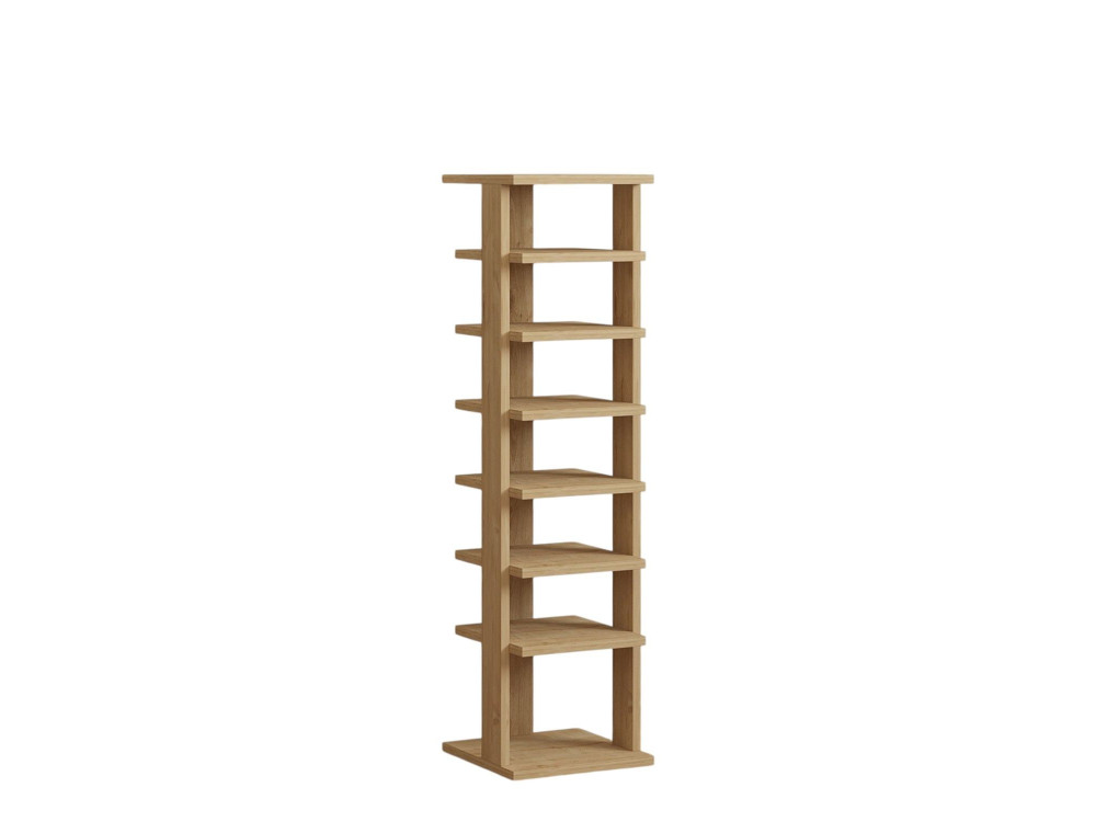 Scarpiera in legno "Ayka" - 30 x 30 x 110 cm - Beige