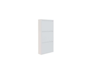 Scarpiera in metallo "Luna" - 50 x 15 x 103 cm - Bianco