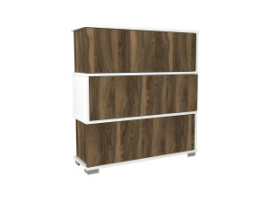 Scarpiera in legno "Napolyon" - 90 x 30 x 93 cm - Marrone
