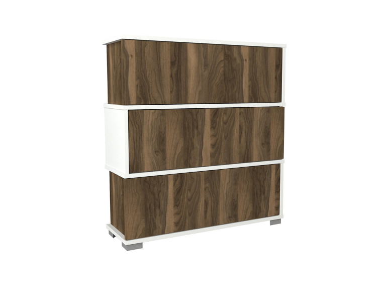 Scarpiera in legno "Napolyon" - 90 x 30 x 93 cm - Marrone