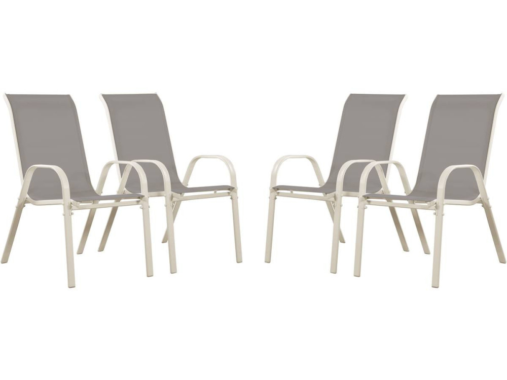 Salotto da giardino in textilene" Cordoba  XL 180" - Phoenix -Grigio