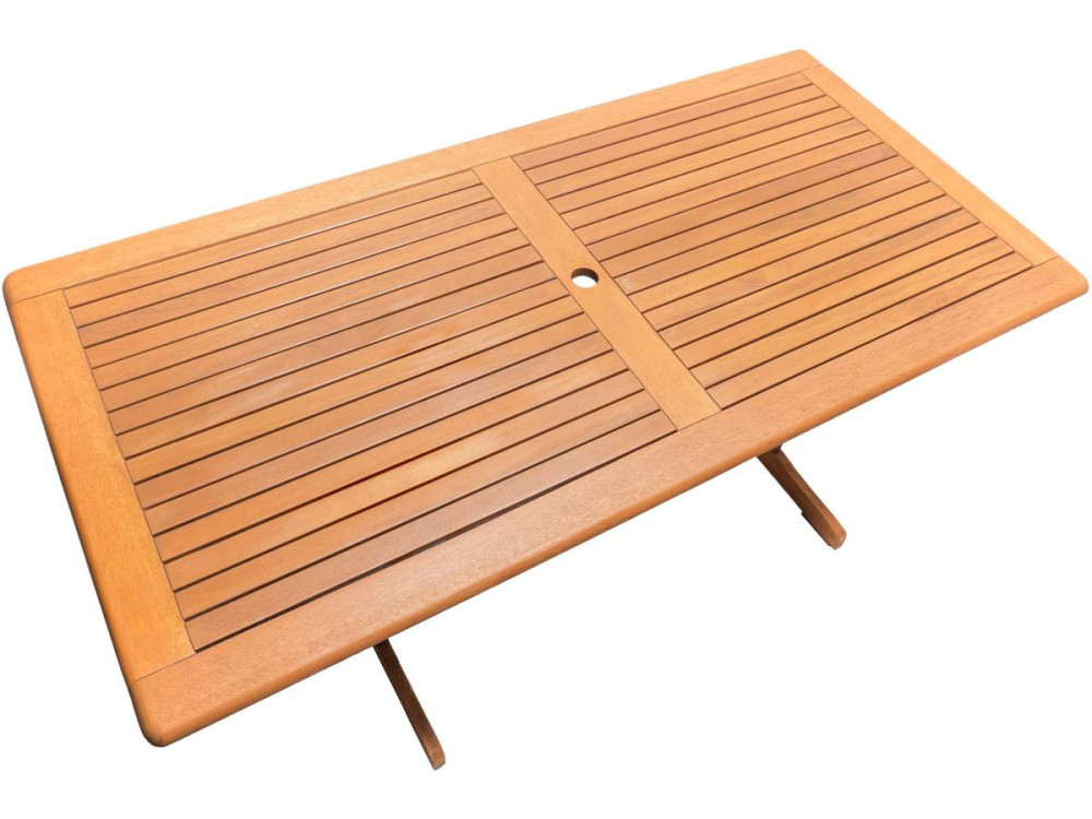 Mobili da giardino "Seoul" - 1 tavolo + 8 sedie - acero - beige