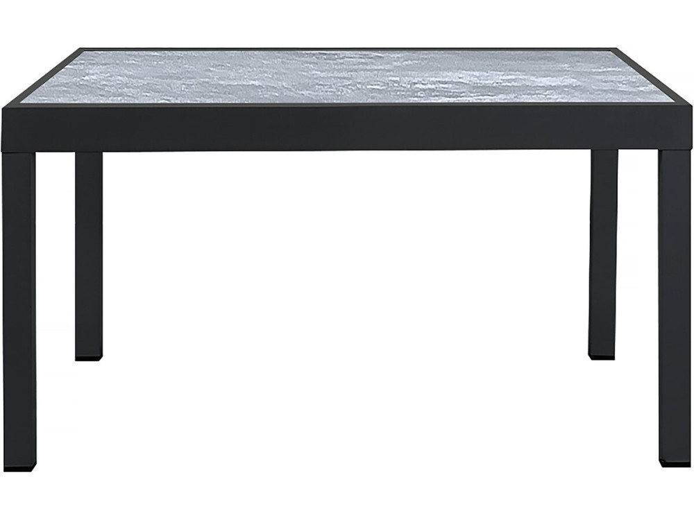 Tavolo e sedie da giardino allungabili in alluminio "Lagos" - 140/280 x 90 x 76 cm - 8 posti a sedere - Grigio chiaro