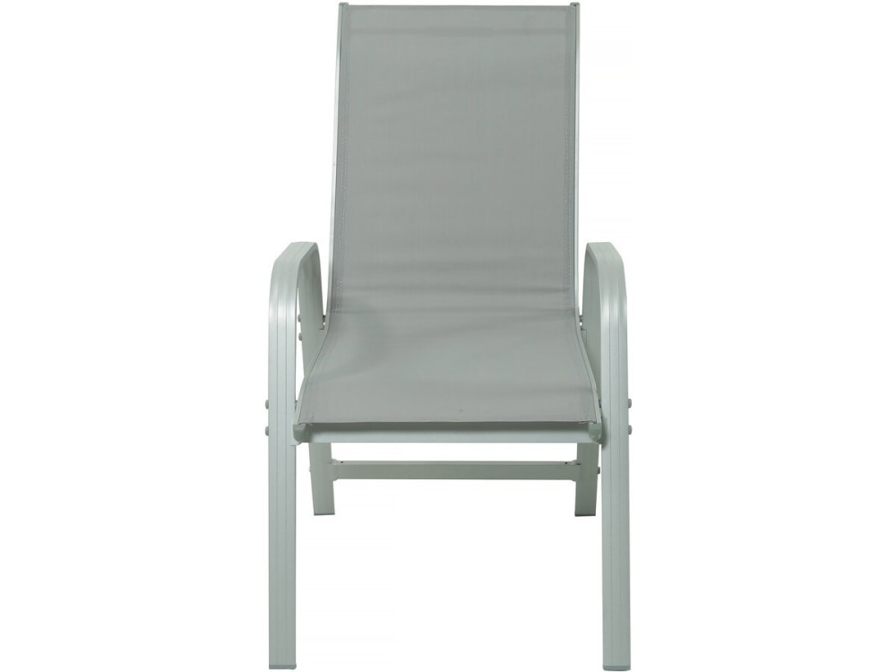 Tavolo e sedie da giardino allungabili in alluminio "Lagos" - 140/280 x 90 x 76 cm - 8 posti a sedere - Grigio chiaro