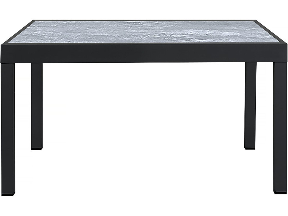 Tavolo e sedie da giardino allungabili in alluminio "Lagos" - 140/280 x 90 x 76 cm - 10 posti a sedere - Grigio chiaro