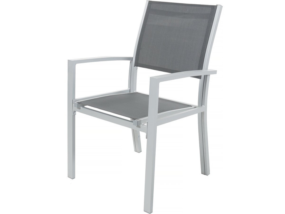 Set da pranzo da giardino estensibile "Lagos" - 200/320 x 105 x 76 cm - 12 posti - Grigio scuro
