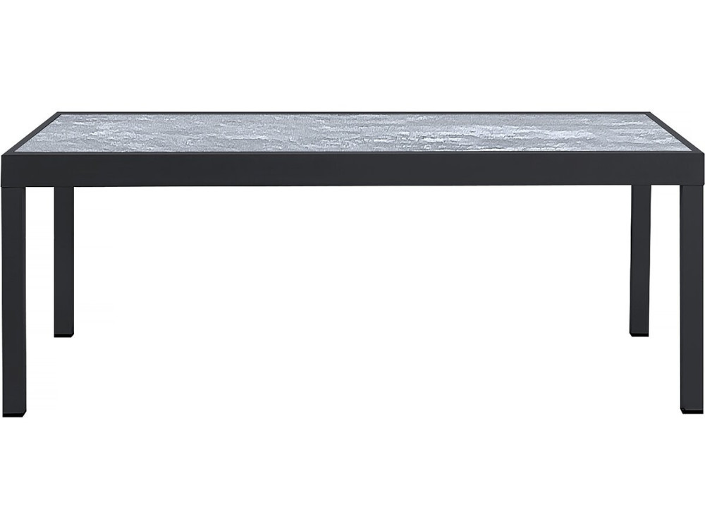 Set da pranzo da esterno estensibile "Lagos" - Tavolo estensibile 200/320 x 105 x 76 cm - 10 sedie - Nero