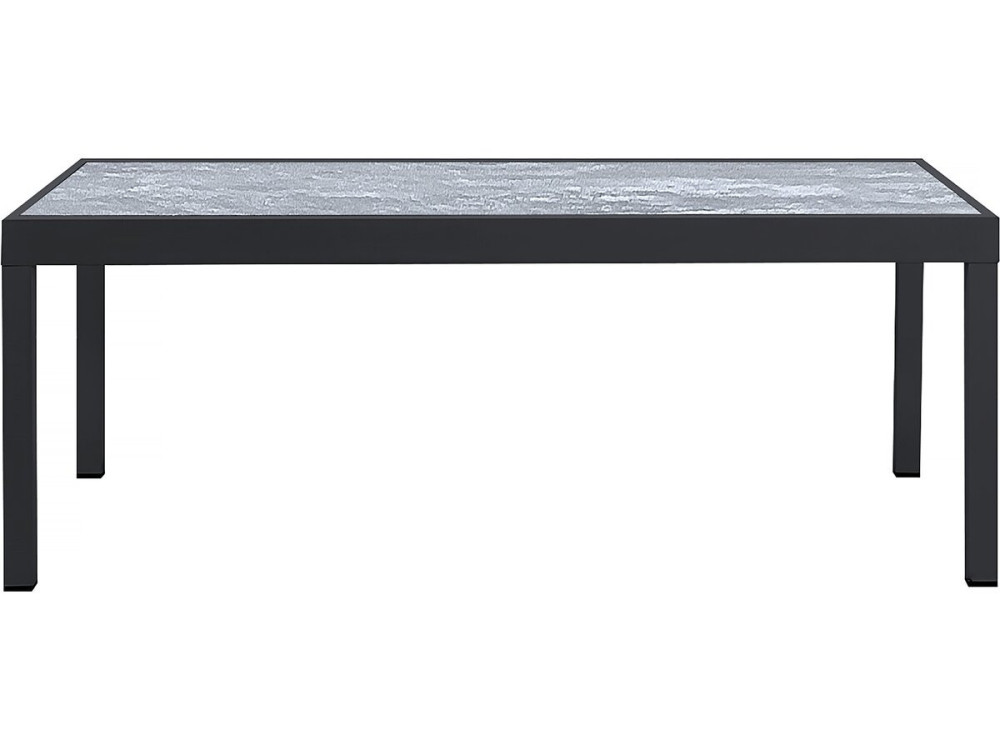 Set da pranzo da esterno estensibile "Lagos" - Tavolo estensibile 200/320 x 105 x 76 cm - 12 sedie - Nero