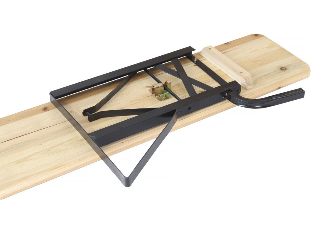 Set da giardino in legno "Lisbon" con schienale - 180 cm - Marrone