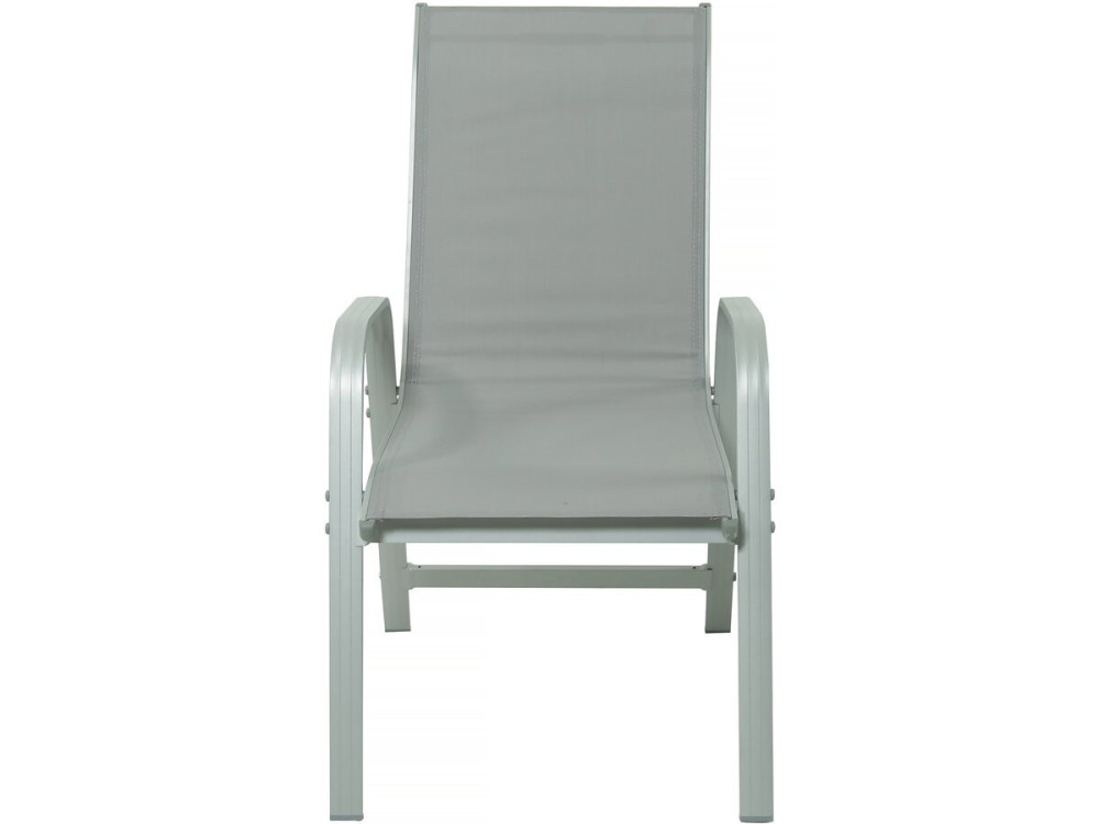 Tavolo e sedie da giardino allungabili in alluminio "Lagos" - 200/320 x 105 x 76 cm - Taupe - Posti a sedere 12