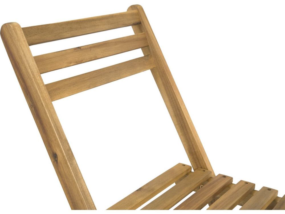 Set tavolo e sedie da giardino in legno "Aldo" - 2 posti - Marrone