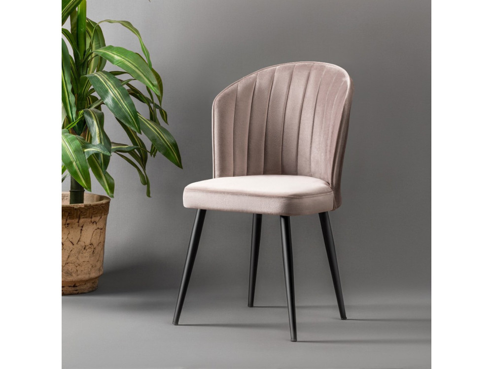 Set di sedie in legno "Rubi" (2 pezzi) - 52 x 42 x 85 cm - Cappuccino