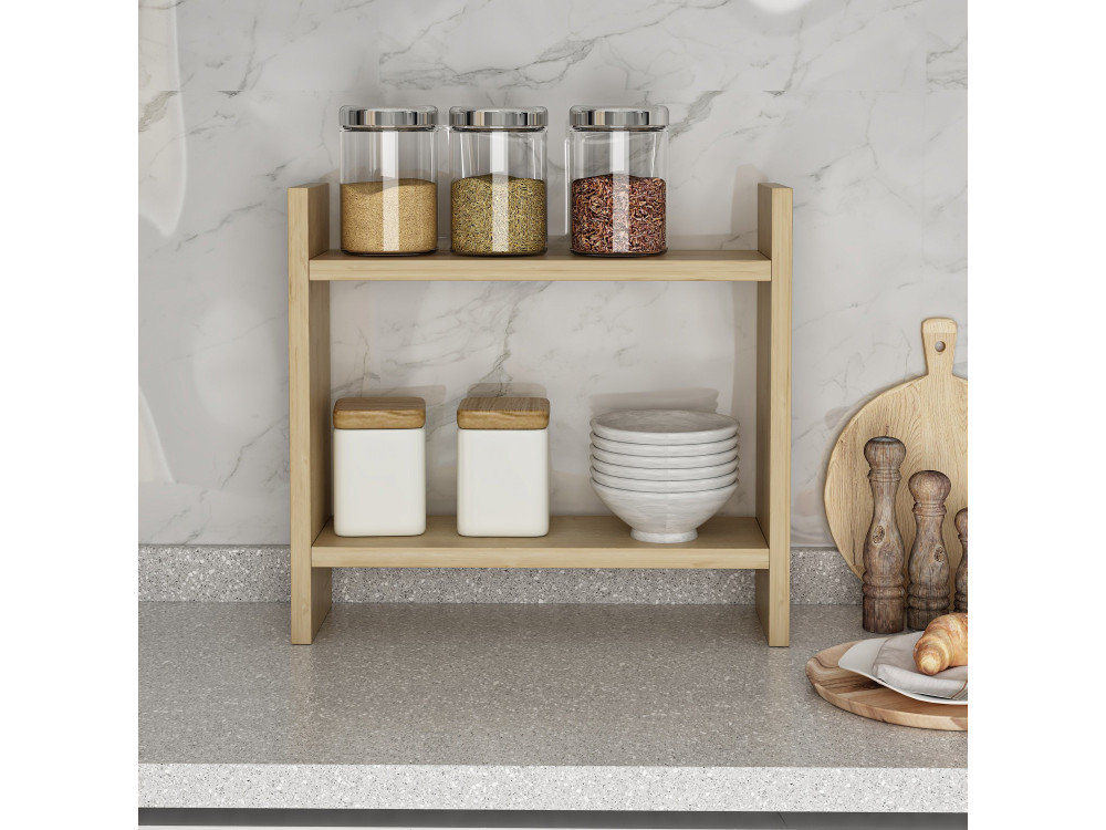 Scaffale da cucina in legno "Denver" - 34 x 10 x 30 cm - Saphir