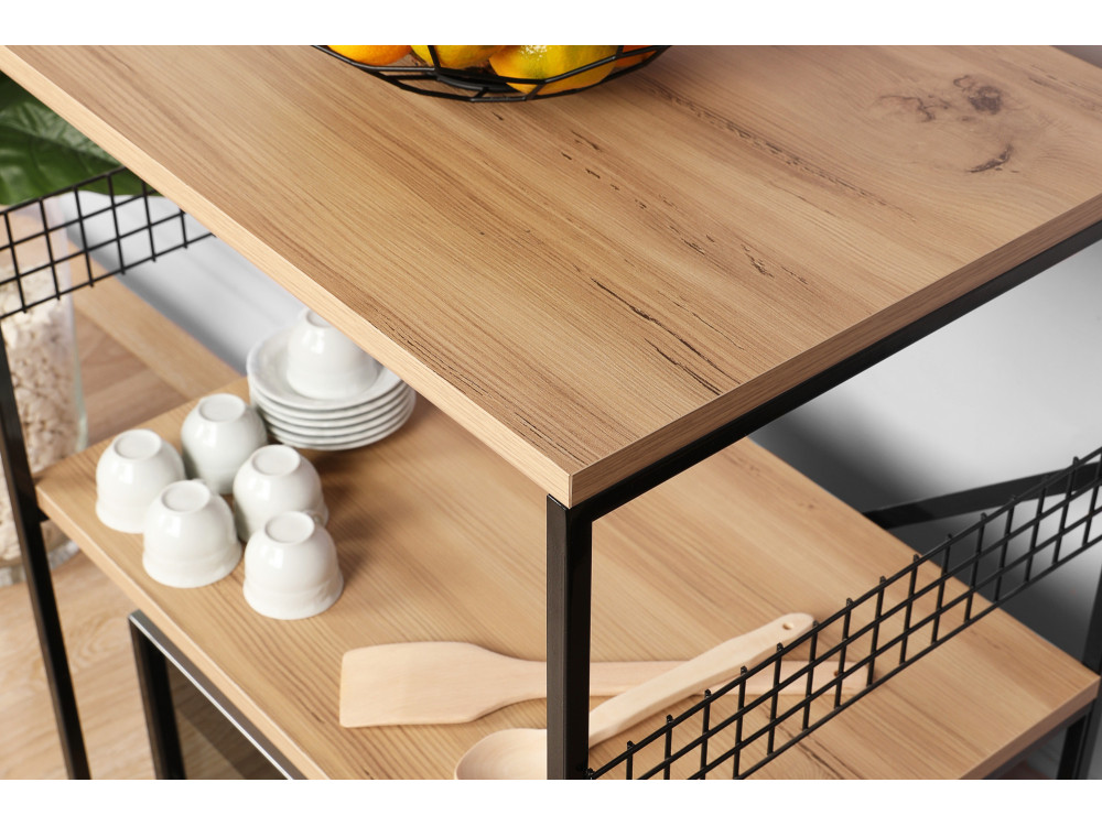 Armadio multiuso in legno "Anemon" - 60 x 45 x 124 cm - Marrone