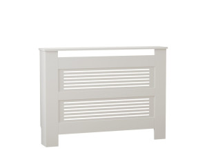 Armadio per radiatori in legno "Termora" 112 x 19 x 82 cm - Bianco