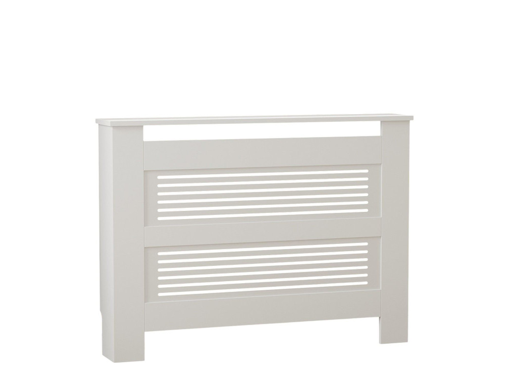 Armadio radiatore in legno "Termora" 112 x 19 x 82 cm - Bianco