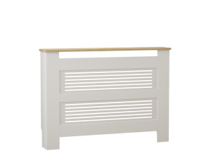 Mobile radiatore in legno "Termora" 112 x 19 x 82 cm - Rovere zaffiro