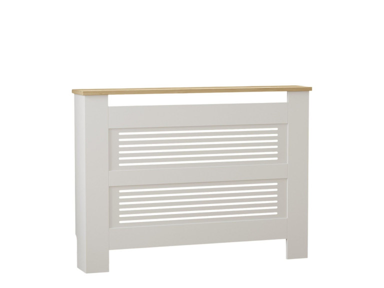 Mobile radiatore in legno "Termora" 112 x 19 x 82 cm - Rovere zaffiro