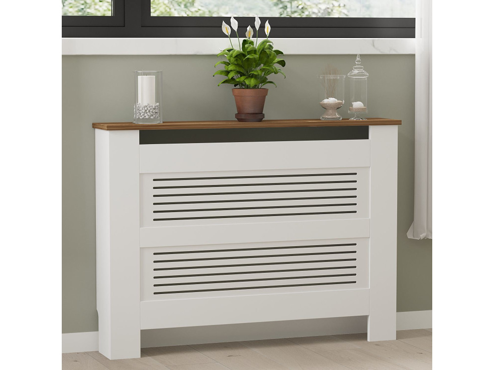 Armadio radiatore in legno "Termora" 112 x 19 x 82 cm - Noce