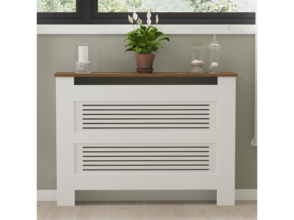 Armadio radiatore in legno "Termora" 112 x 19 x 82 cm - Noce