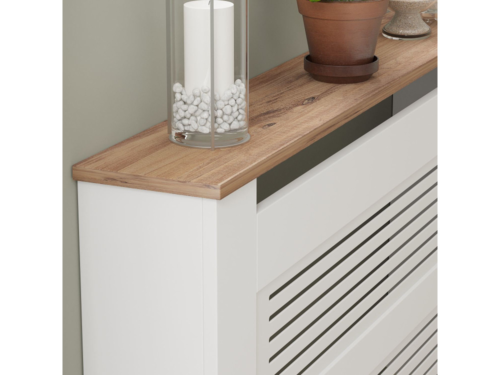 Armadio radiatore in legno "Termora" 112 x 19 x 82 cm - Pino Atlantico