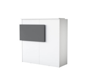 Tavolo da ricevimento in legno "Mona" - 110 x 40 x 110 cm - Bianco