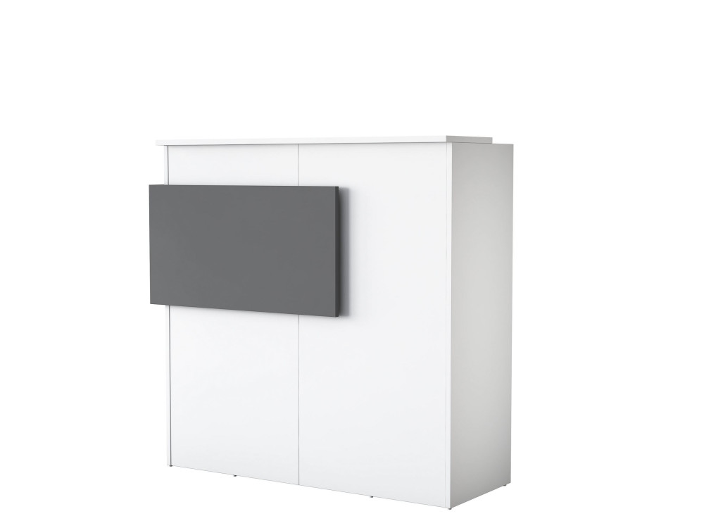 Tavolo da ricevimento in legno "Mona" - 110 x 40 x 110 cm - Bianco