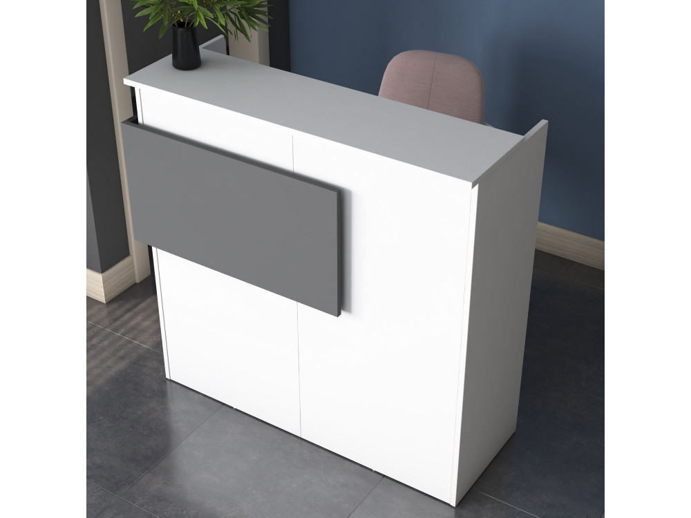 Tavolo da ricevimento in legno "Mona" - 110 x 40 x 110 cm - Bianco