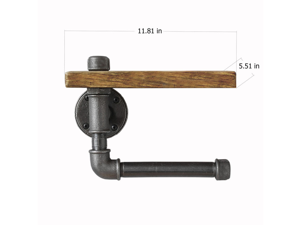 Portapipe in legno "Boruraf021" - 30 x 12 x 14 cm - Marrone