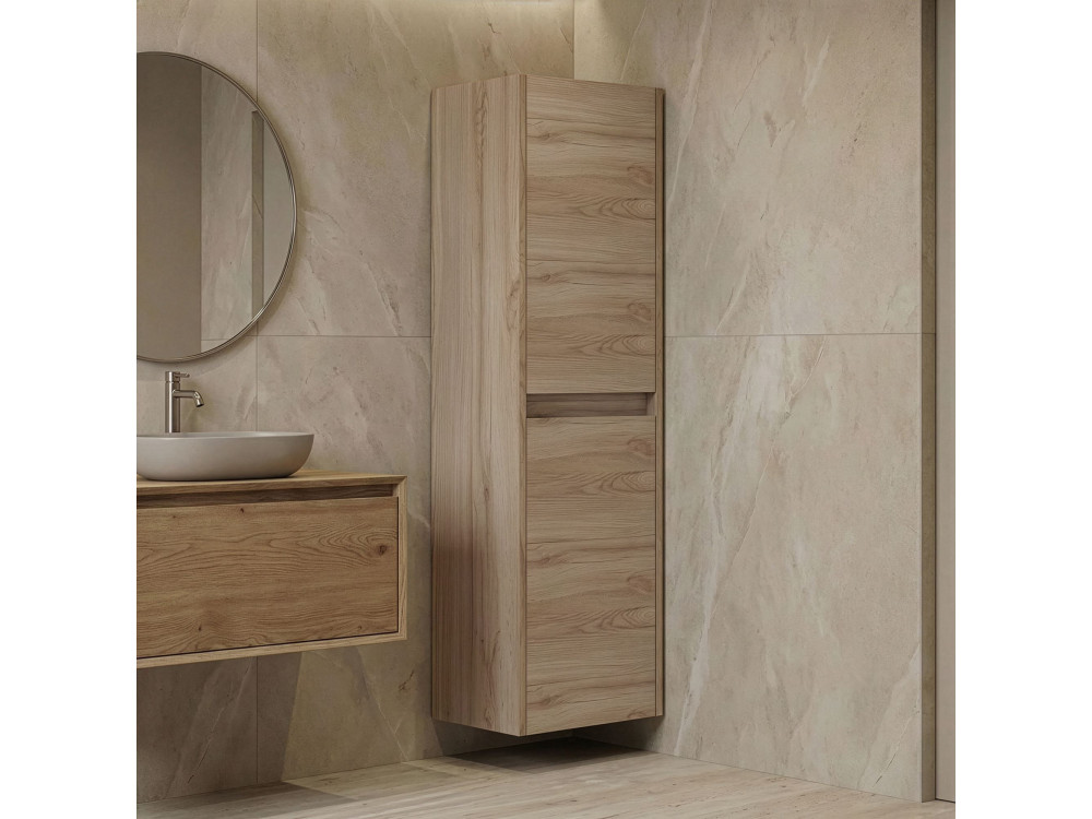 Mobile da bagno "Side 40" - 40 x 27 x 138 cm - Rovere