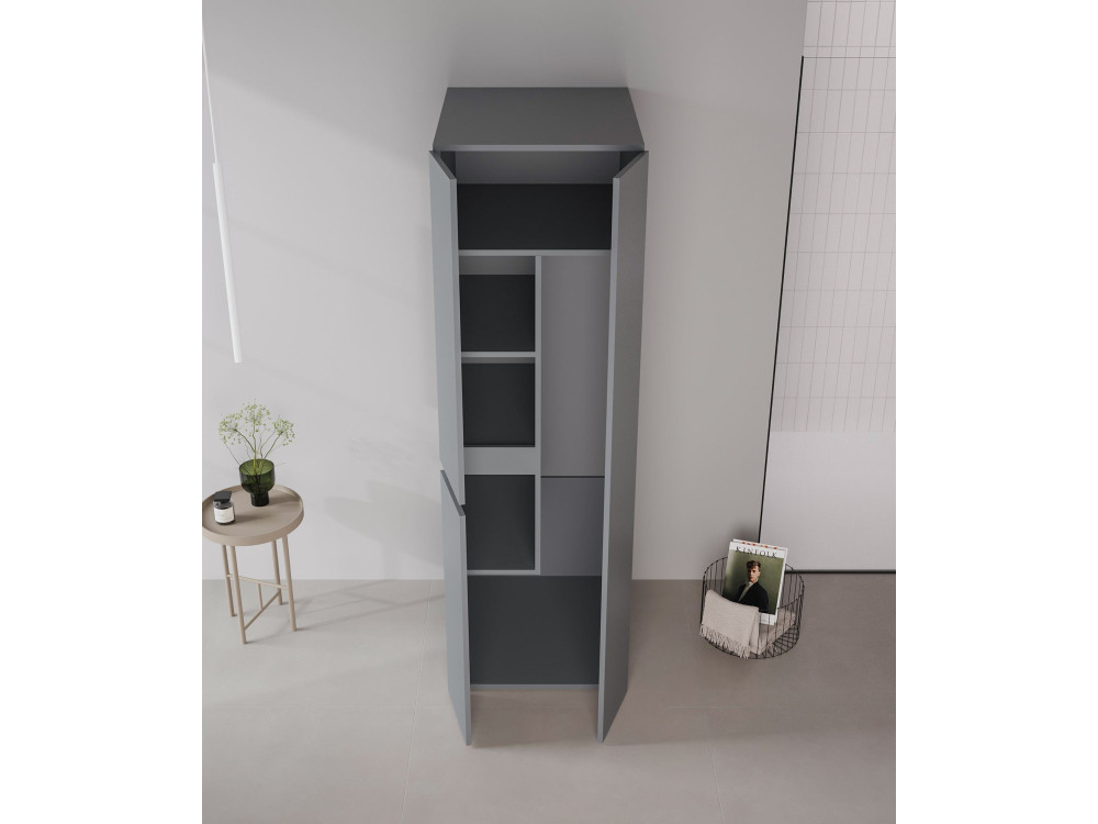 Armadio da bagno "Solis 60" - cm - Antracite opaco