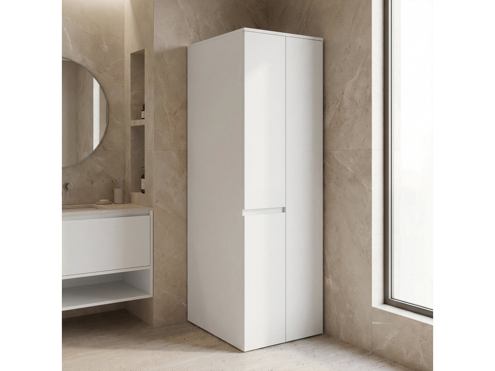 Armadio da bagno "Solis 60" - cm - Bianco opaco