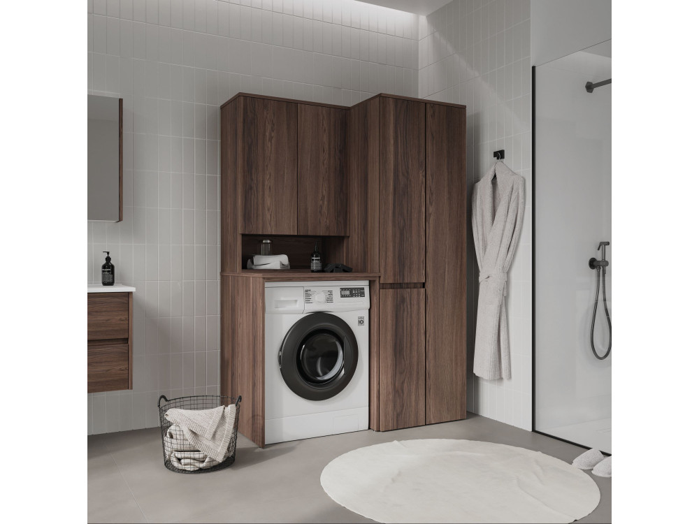 Armadio da bagno "Solis 60" - cm - Noce scuro