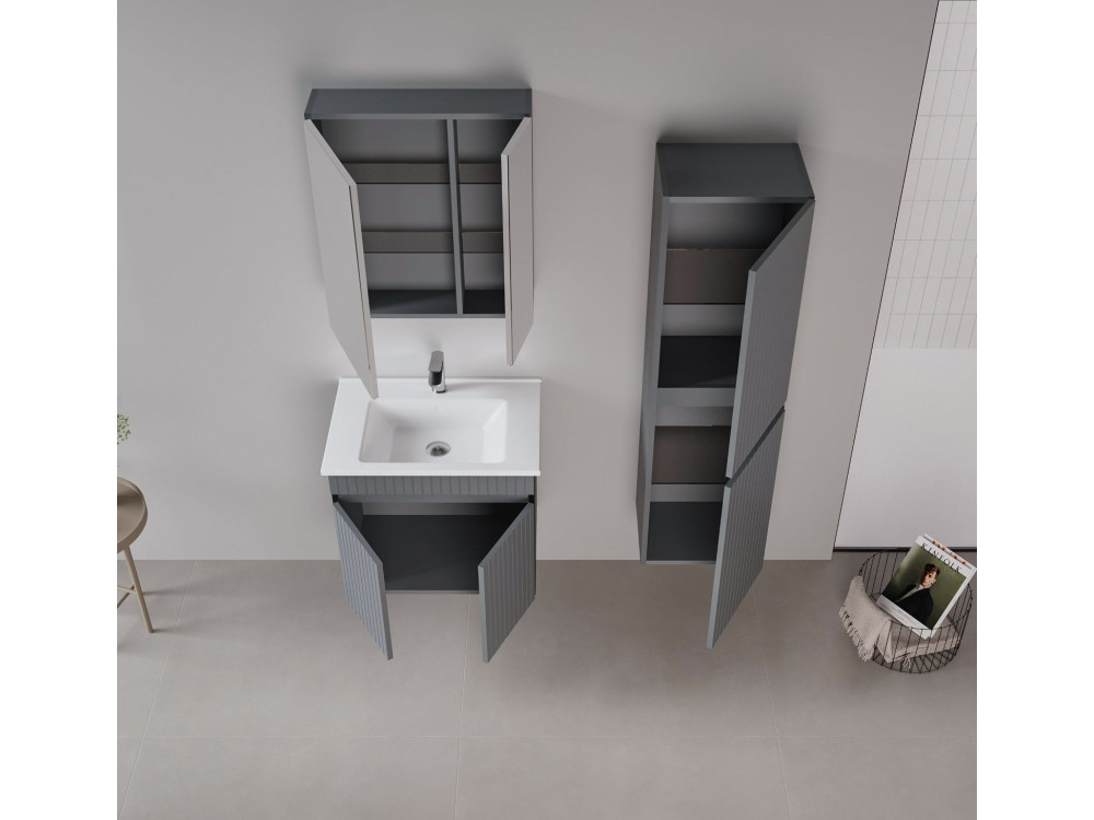 Mobile da bagno "Tivoli 40" - cm - Antracite opaco