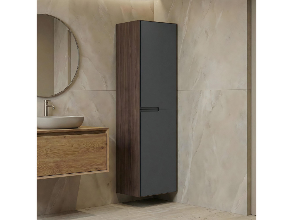 Armadio da bagno "Craft 40" - cm - Noce / Antracite