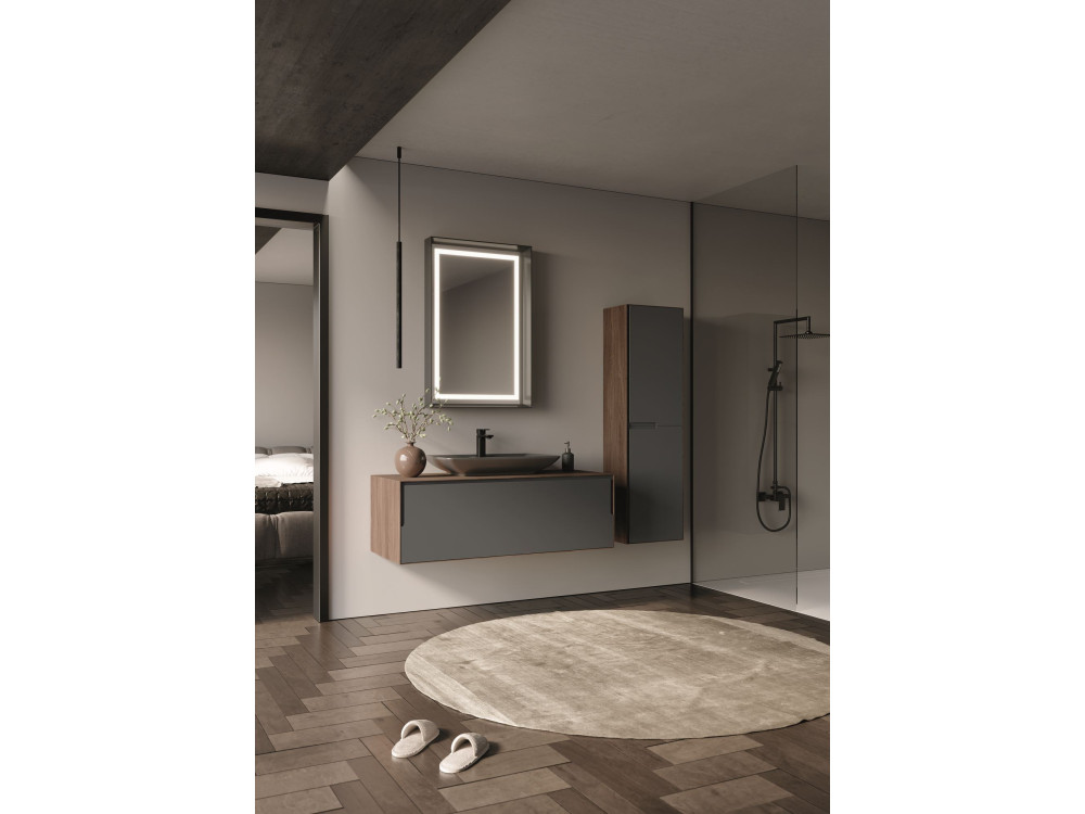 Armadio da bagno "Craft 40" - cm - Noce / Antracite