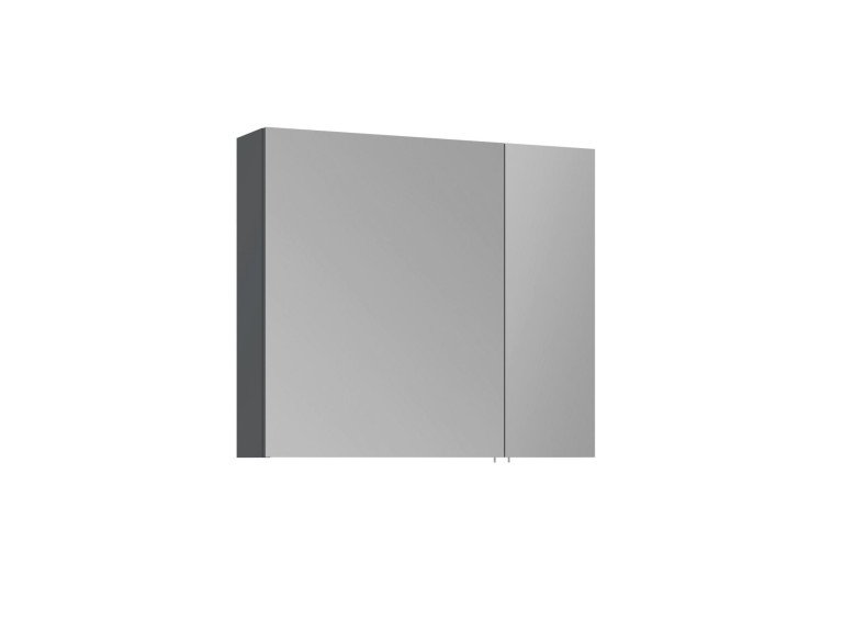 Mobile da bagno con specchio "Side 80" - 79 x 16 x 66 cm - Antracite opaco