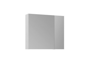 Mobile da bagno con specchio "Side 80" - 79 x 16 x 66 cm - Bianco opaco
