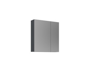 Mobile da bagno con specchio "Purus Desna 60" - 60 x 16 x 66 cm - Antracite opaco