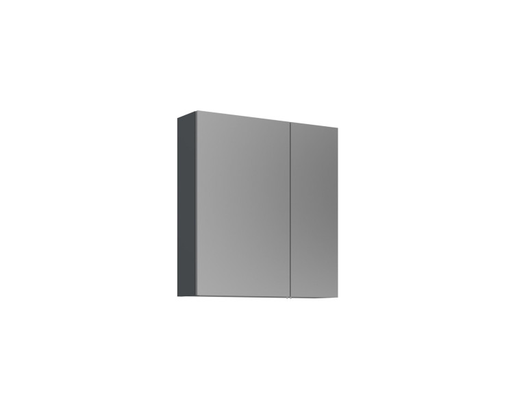 Mobile da bagno con specchio "Purus Desna 60" - 60 x 16 x 66 cm - Antracite opaco