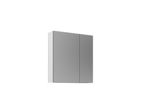 Mobile da bagno con specchio "Purus Desna 60" - 60 x 16 x 66 cm - Bianco