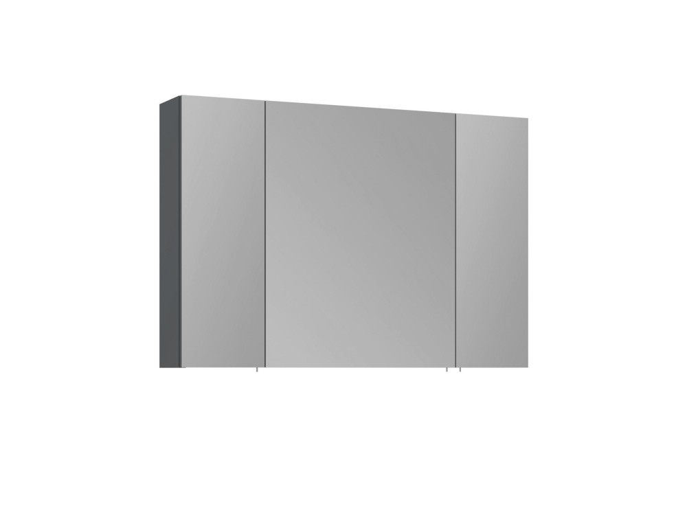 Mobile da bagno con specchio "Side 100" - 100 x 16 x 66 cm - Antracite opaco