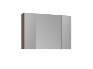 Mobile da bagno con specchio "Side 100" - 100 x 16 x 66 cm - Noce scuro