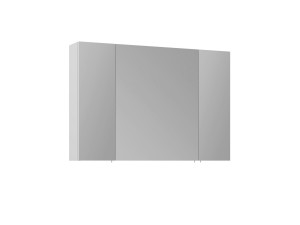 Mobile da bagno con specchio "Side 100" - 100 x 16 x 66 cm - Bianco opaco